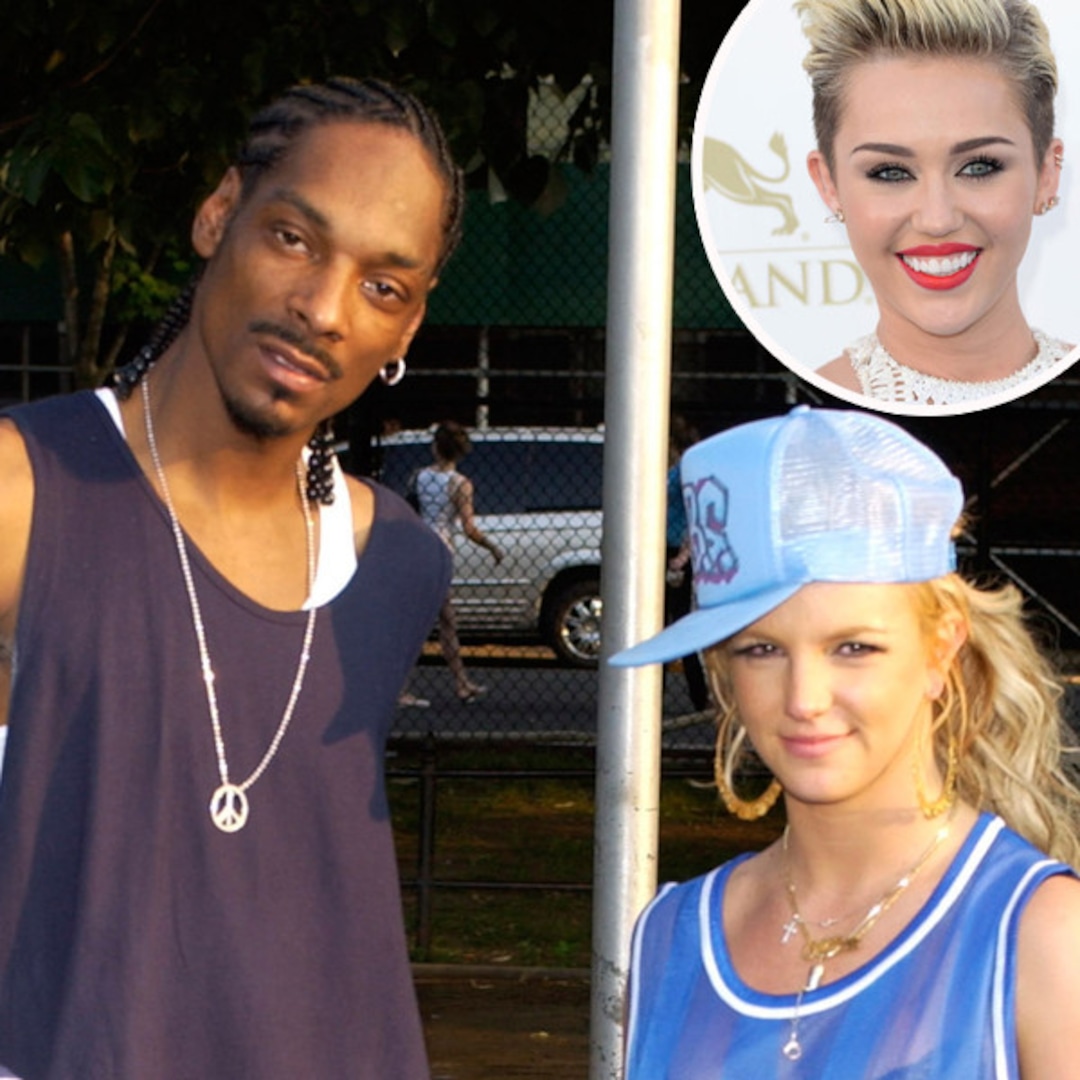 Miley Tweets Awesome Britney Snoop Throwback Pic E Online
